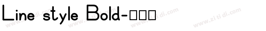 Line style Bold字体转换